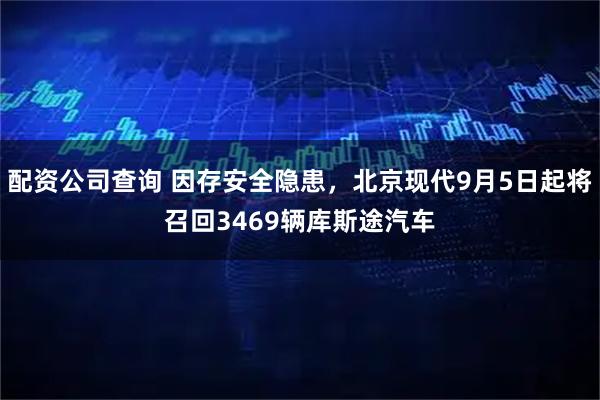 配资公司查询 因存安全隐患，北京现代9月5日起将召回3469辆库斯途汽车