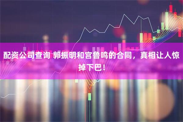配资公司查询 郭振明和宫鲁鸣的合同，真相让人惊掉下巴！