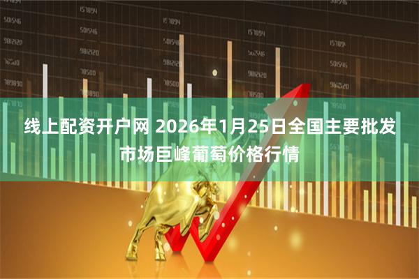 线上配资开户网 2026年1月25日全国主要批发市场巨峰葡萄价格行情